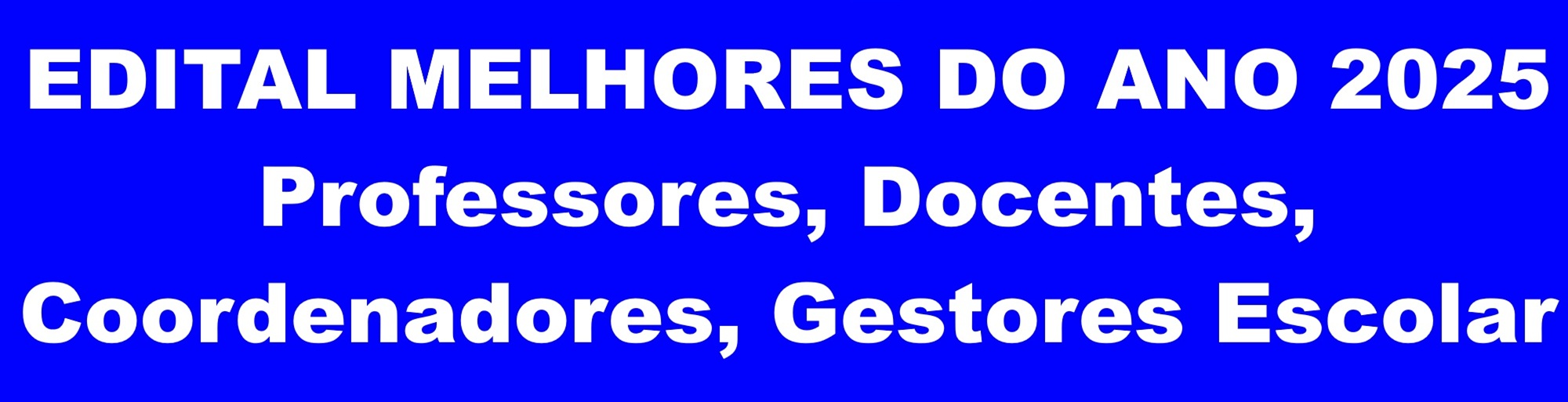 edital melhores do ano